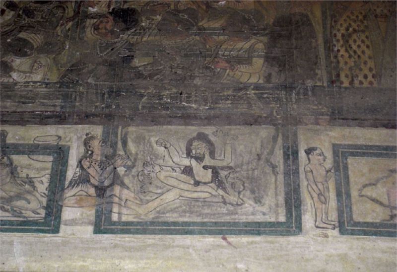 File:Painting depicting Dadupanthi sadhu ascetics from Mohabat Singh's chatri, circa 18th century.jpg